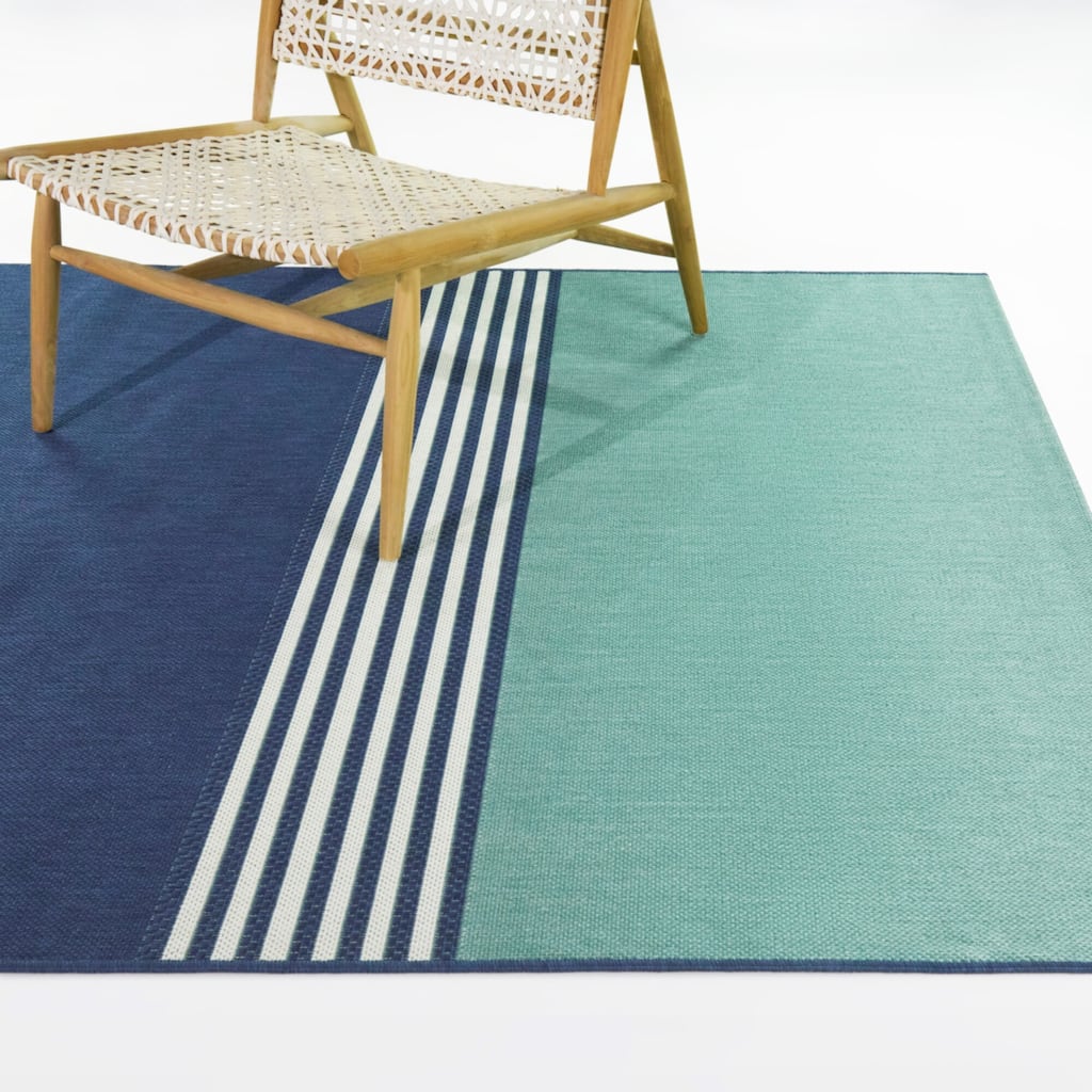Aino Colorblock Stripe Indoor/Outdoor Area Rug