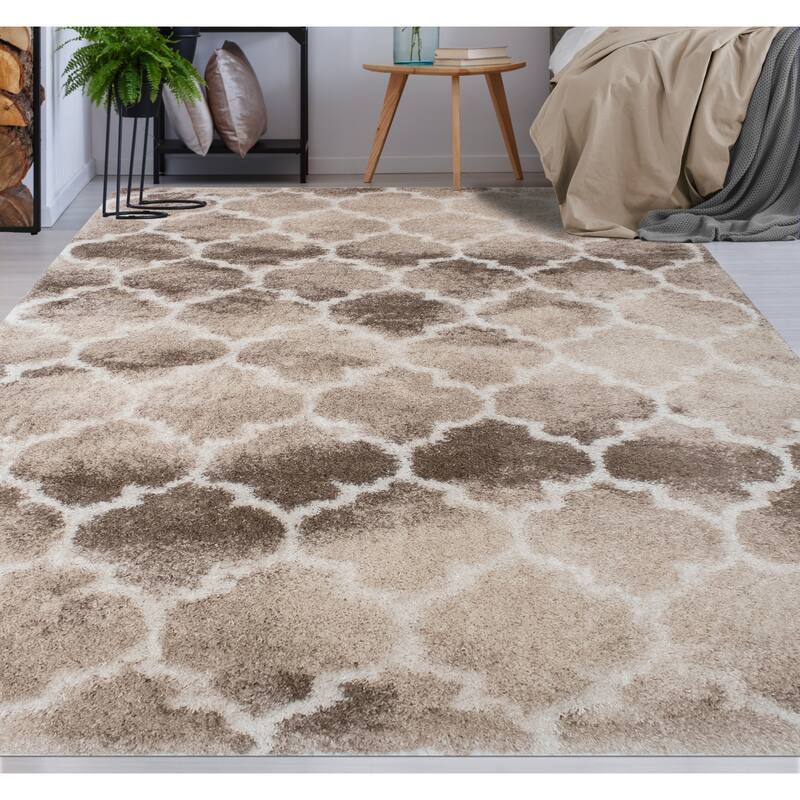 Noori Rug Lux Ava Trellis 2-Inch Shag Rug