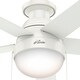 preview thumbnail 24 of 39, Hunter 46" Anslee Low Profile Ceiling Fan with LED Light Kit and Pull Chain