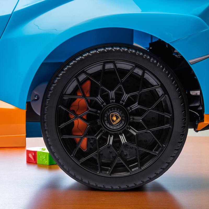 24V Licensed Lamborghini Ride-On Car for Kids with Drift Mode, Bluetooth Music, LED Lights, Remote Control -Electric Toy Vehicle