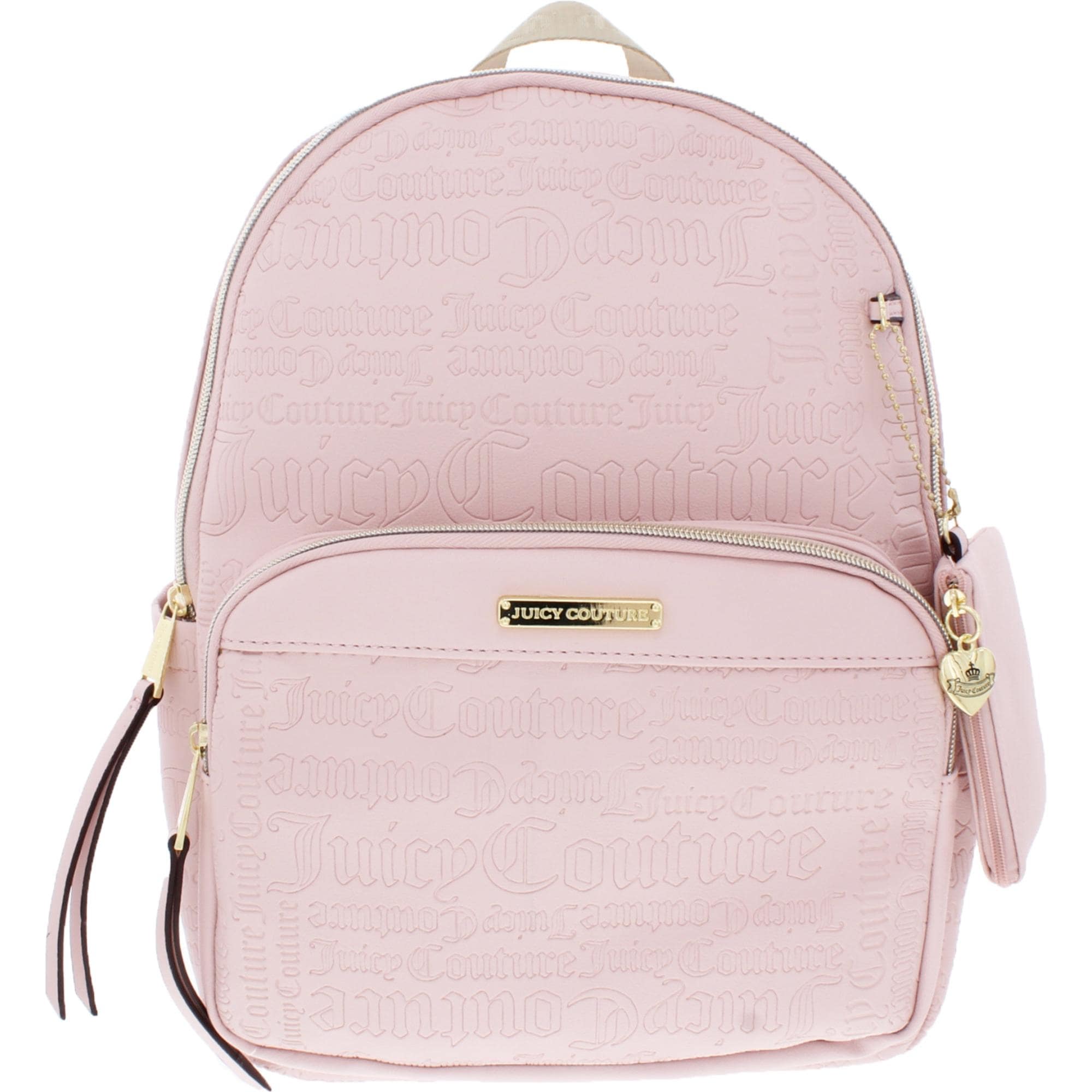 pink and black juicy couture backpack
