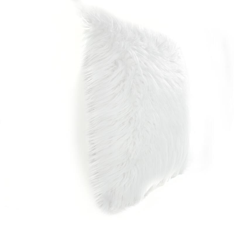 Lush Decor Mongolian Luca Faux Fur Decorative Pillow Cover