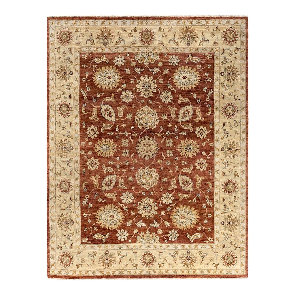 Oushak One-of-a-Kind Hand-Knotted Area Rug - Rust, 8' 3" x 10' 7" - 8' 3" x 10' 7"