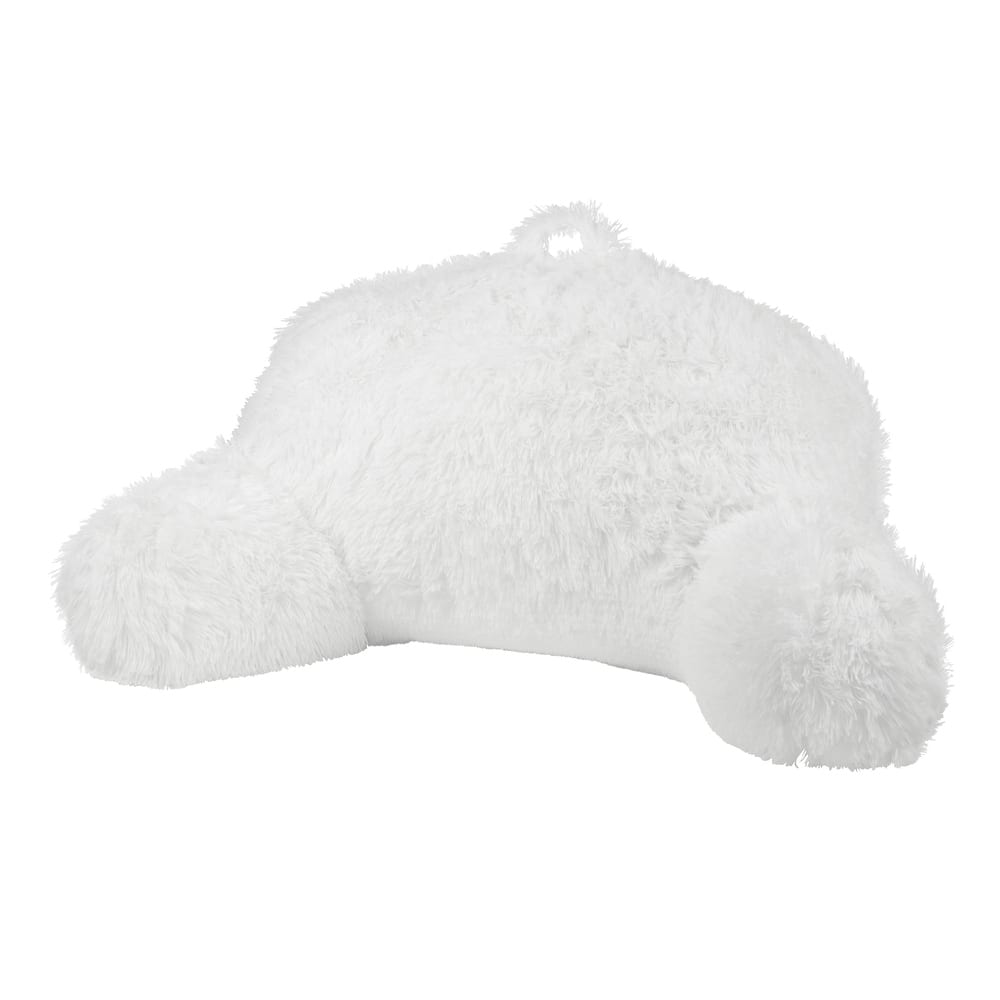 Klear Vu Shaggy Bed Rest Back Support Pillow, One Size