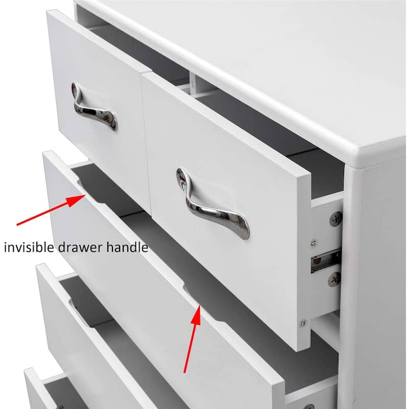 Merax 6-drawer Chest, Tall Bedroom Storage Chest