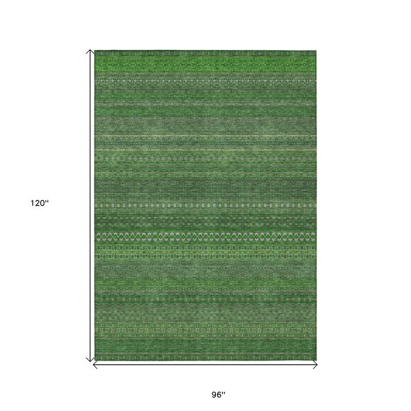 Alfisi Stripe Weather Resistant Timeless Fusion Outdoor Rug
