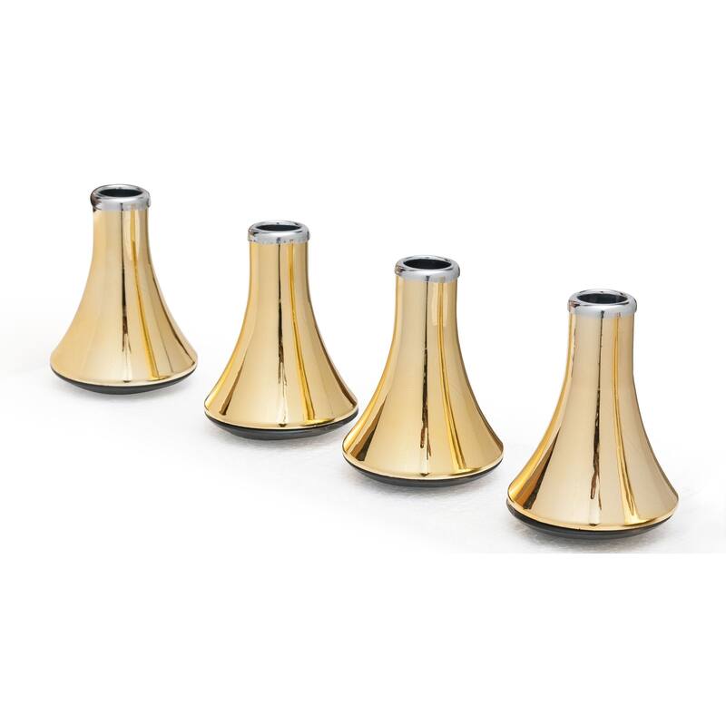 Set of 4 bedframe glides gold.