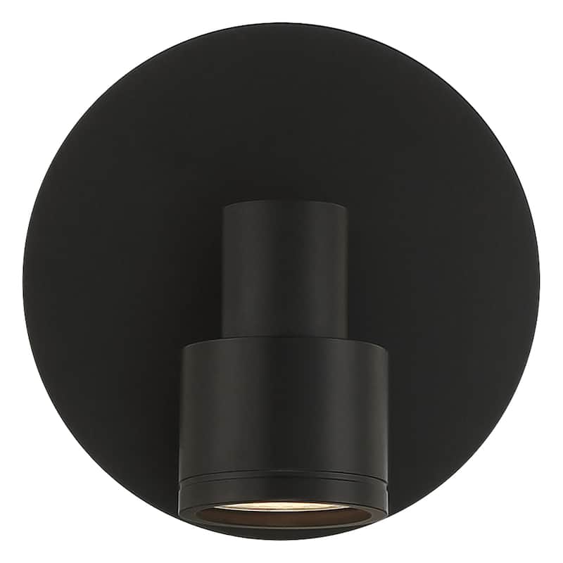 Lincoln 1 Light Adjustable LED Flush Mount - Matte Black