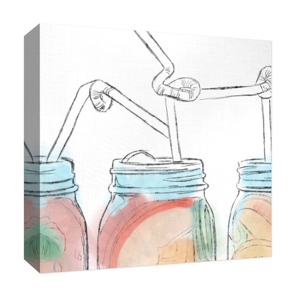PTM Images 9-126904 PTM Canvas Collection 12" x 12" - "Refreshing" Giclee Liquor & Cocktails Art Print on Canvas