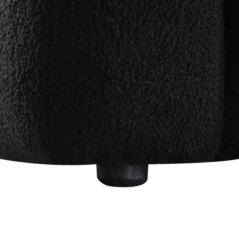 Modern Marshmallow Sofa, Boucle Upholstered Sofa, 3-seater Soft Armrest Sofa with 2 Pillows for Living Room, Apartment, Bedroom