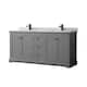 Option Dark Gray / White Carrara Marble Top / Matte Black