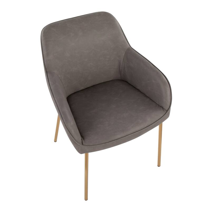 Silver Orchid Galotti Gold Upholstered Dining Chair (Set of 2)