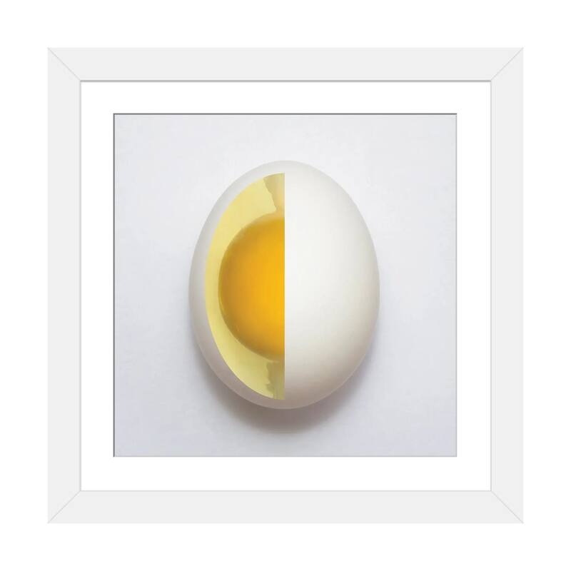 iCanvas "Inner Egg" by Adelino Alves - White - 16x16x1