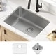 preview thumbnail 60 of 87, KRAUS Dex Stainless Steel Single Bowl Undermount Kitchen Bar Sink 24 3/4 in. x 18 7/8 in. x 9 in., sink KA1US25B