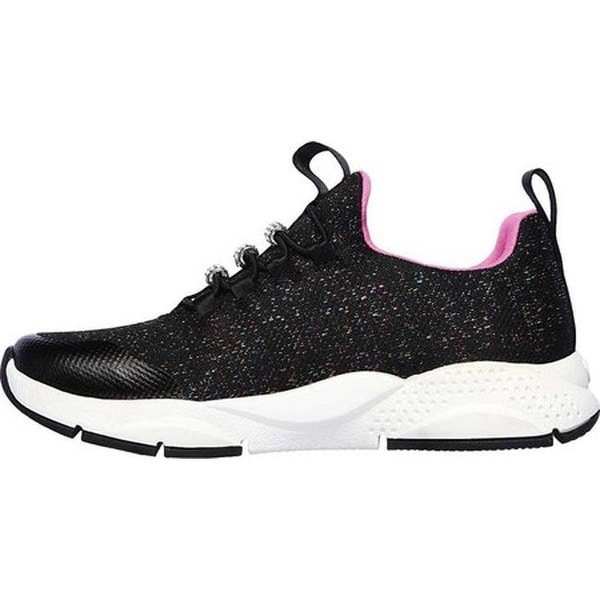 skechers shine status black