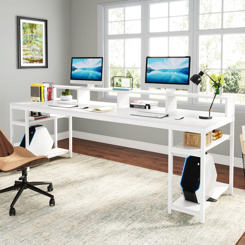 Long Two-Person Desk