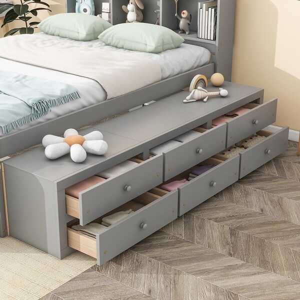 【状態良好】A BOOK OF BEDS Full Sideways Bookcase Bed Weathered Sand – August Child