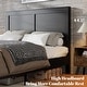 preview thumbnail 47 of 48, Wooden Platform Bed Frame with Large Under Bed Storage