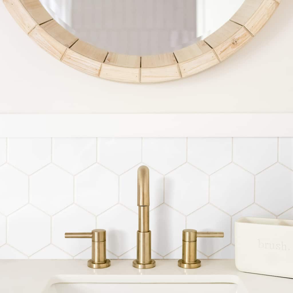 Merola Tile Metro Super Hex Series Matte White 10" x 11-1/2" Porcelain Mosaic Tile
