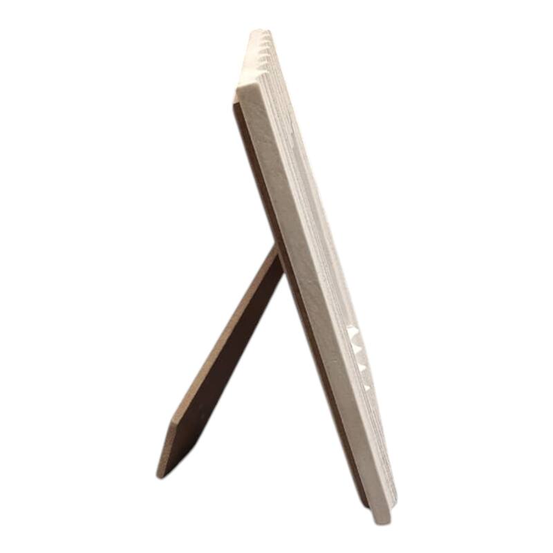 Marble Wood Picture Frame Ribbed Texture Valencia Style - 1" Ivory