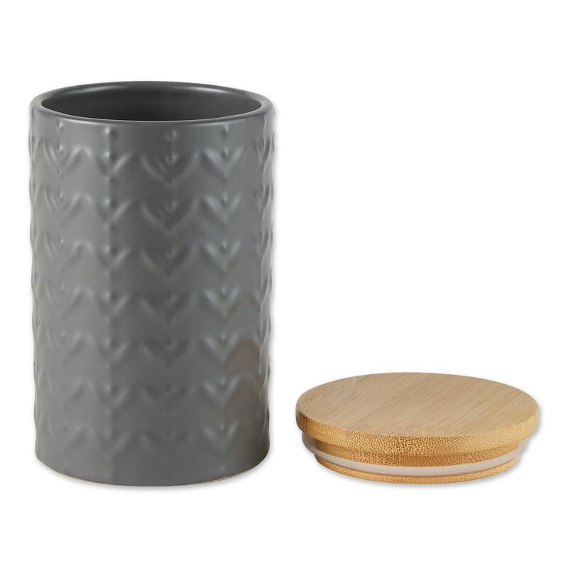 Retro Vine Texture Ceramic Canister (Set of 3)
