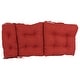 preview thumbnail 9 of 39, Multi-section Tufted Indoor Microsuede Seat/Back Chair Cushion (Multiple Sizes)