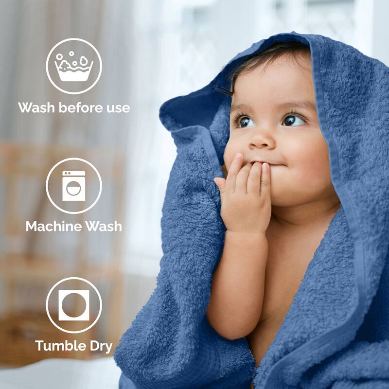 Superior Miami 100% Cotton 6-Piece Towel Set - Lightweight & Quick Drying