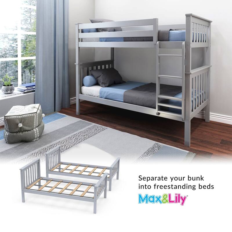 Max and Lily Twin over Twin Bunk Bed