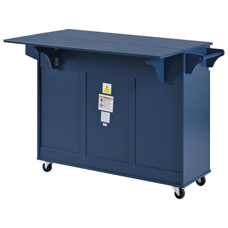 MDF Kitchen Cart with Towel Rack and Spice Rack and Drawer