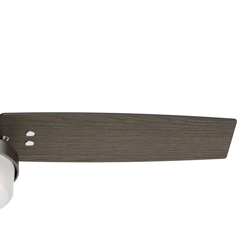Hunter 44" Sentinel Ceiling Fan with LED Light and Handheld Remote - Soft Modern, Farmhouse, Transitional