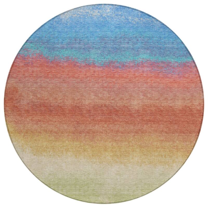 HomeRoots Ombre Transitional Rectangle Outdoor Rug