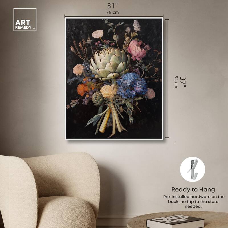 Moody Artichoke II Canvas by Art Remedy