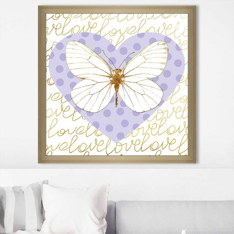 "Butterfly Love (Purple)" by Jodi Print on Acrylic