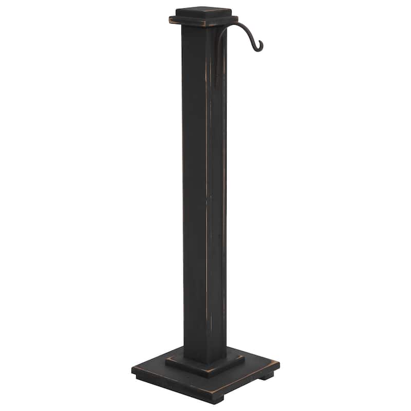 Farmhouse Lantern Holder - Black