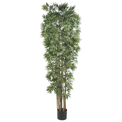 7ft Bamboo Silk Tree - Realistic Faux Bamboo Plant for Home Office Decor - 7ft.