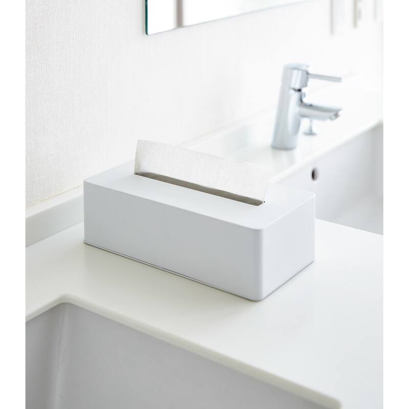 Yamazaki Home Tissue Case, Steel - L 5.31 x W 10.43 x H 2.95 inches