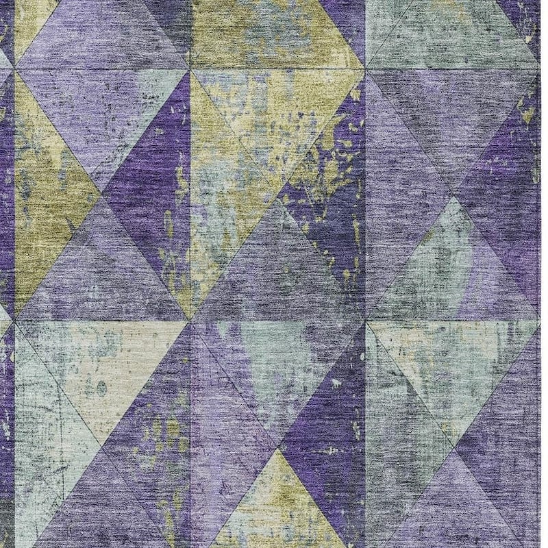 HomeRoots Geometric Transitional Rectangle Outdoor Rug