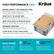 preview thumbnail 28 of 30, Kraus 15 in. Topmount Workstation Stainless Steel Outdoor Kitchen Sink