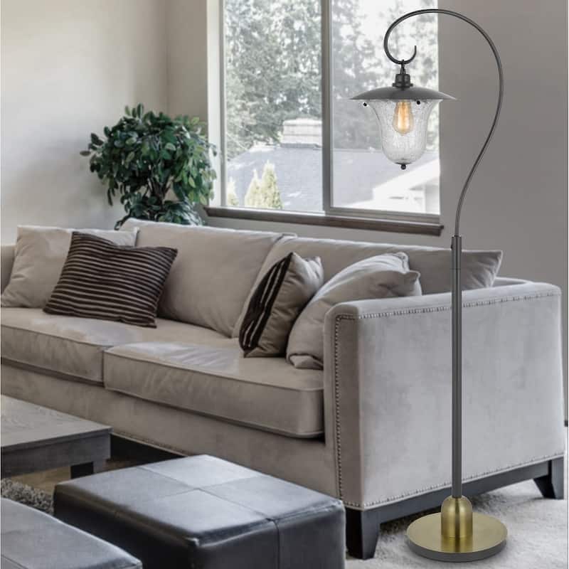Walcott 65" Height Dark Bronze/Antique Brass Metal Floor Lamp - One Size