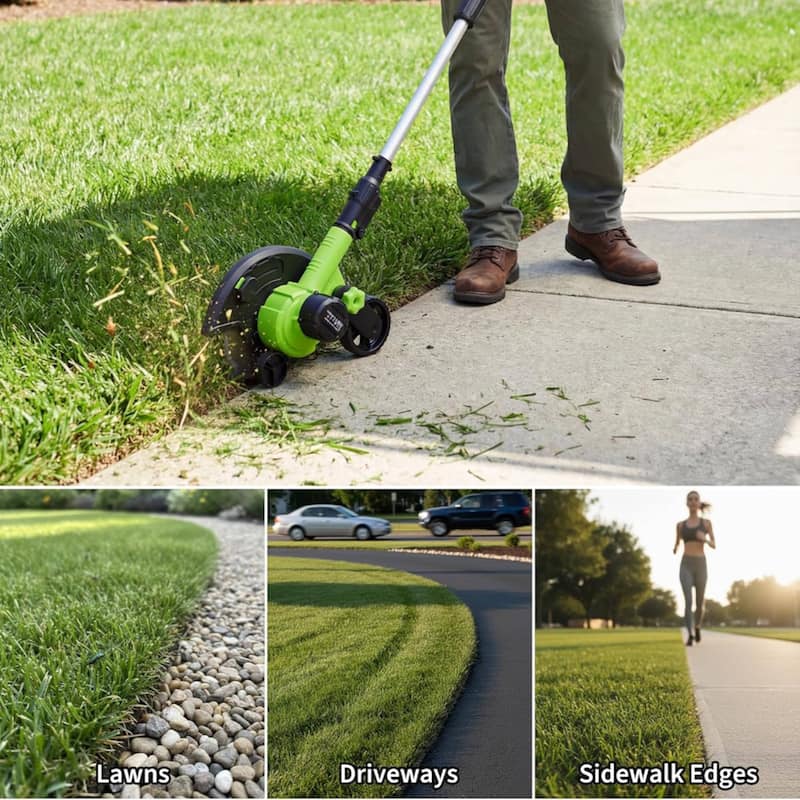 9-inch Large Blade Cordless Edger Lawn Tool, Lawn Edger for Landscaping