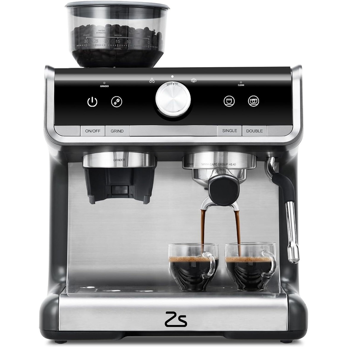 Home coffee machine with milk frother discount
