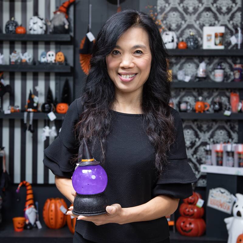 8.5" LED Witch Hat Waterglobe