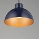 preview thumbnail 5 of 8, Maxim 35144 Rockport 12" Wide Pendant with Hammered Metal Shade