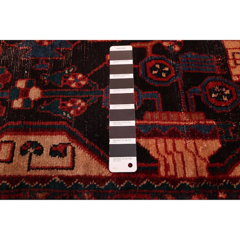 ECARPETGALLERY Hand-knotted Anadol Vintage Black, Red Wool Rug - 5'3 x 8'9