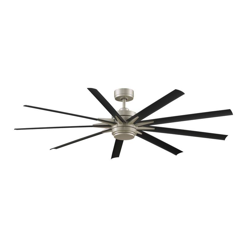 Fanimation Odyn Custom Indoor/Outdoor Smart Ceiling Fan Motor LED Light Kit and Remote - Brushed Nickel