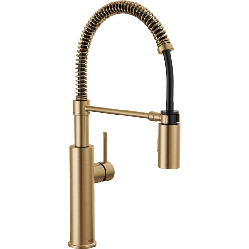 Delta Antoni 1.8 GPM Single-Handle Pull-Down Pre-Rinse Kitchen Faucet - Champagne Bronze