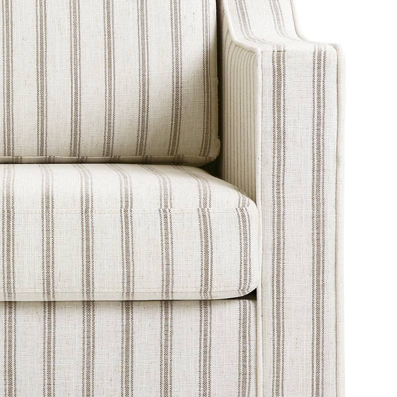 30'' W Vegan Leather/ Chenille Swivel Accent Chair