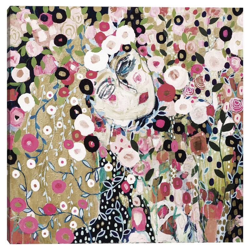 She Shines in Darkness REV by Carrie Schmitt Canvas Art Print