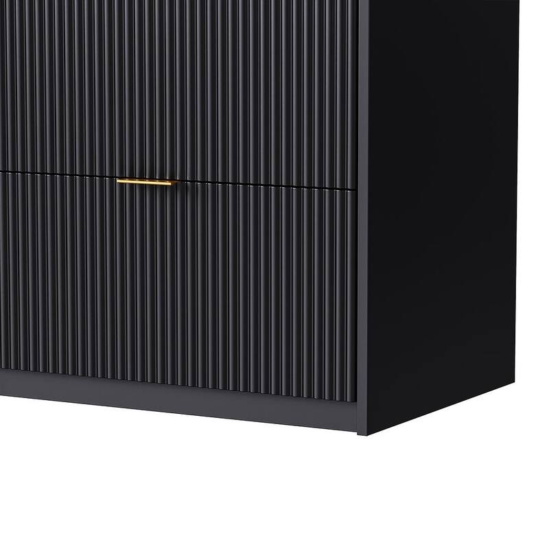 Modern 4-Piece Entertainment Wall Unit for TVs Up to 70"