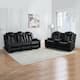 Option Black,Loveseat And Premium Sofa